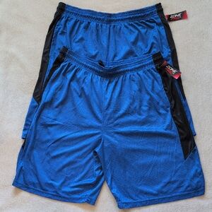 NWT Zone Pro Mens XL Blue Athletic Shorts 2 Pack
